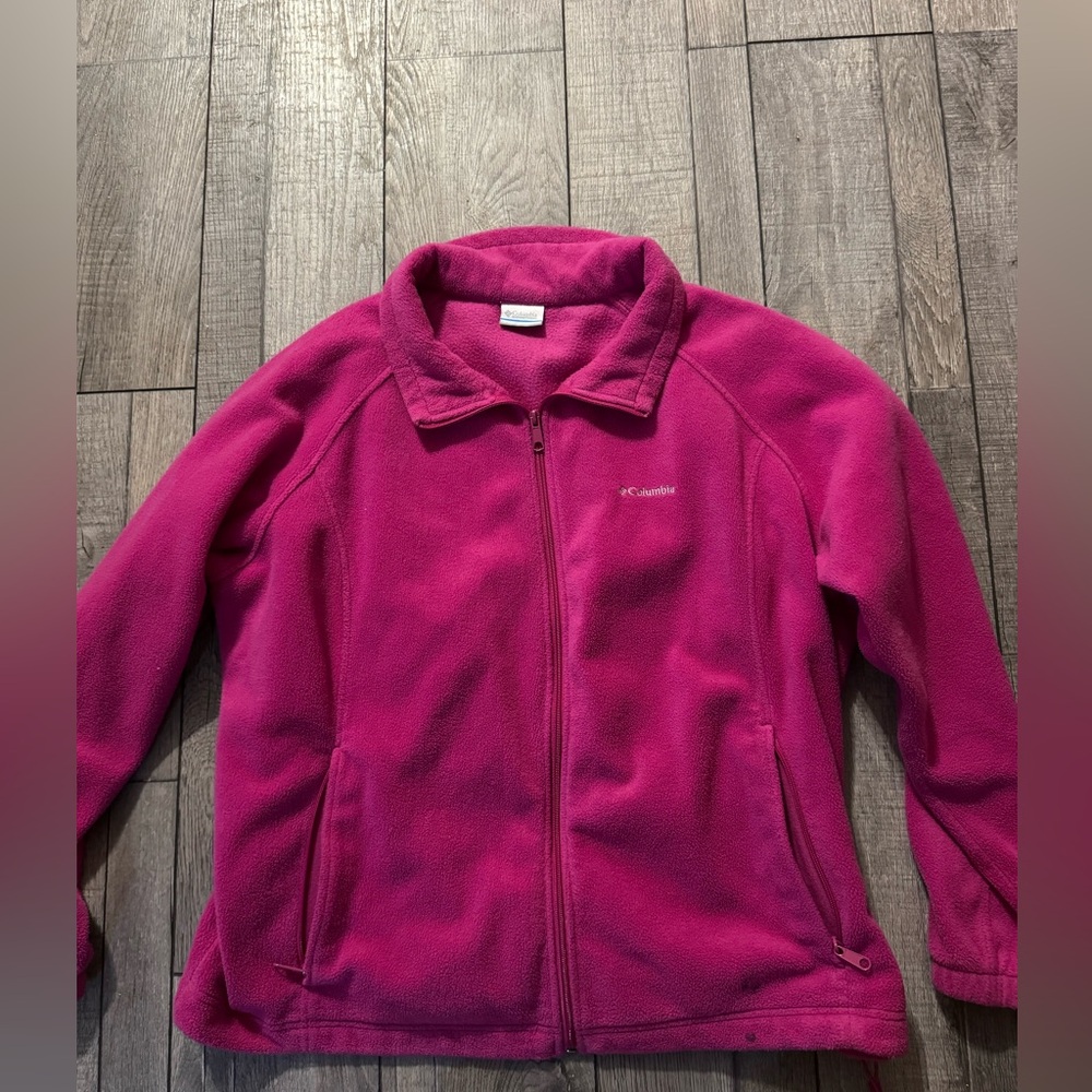 Columbia Magenta Fleece Outerwear